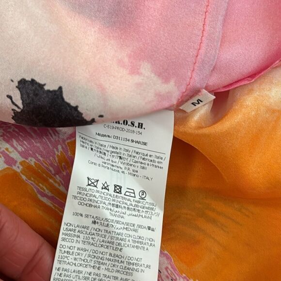 P.A.R.O.S.H. silk sunset palm tree tunic blouse NWT M - Picture 4 of 4